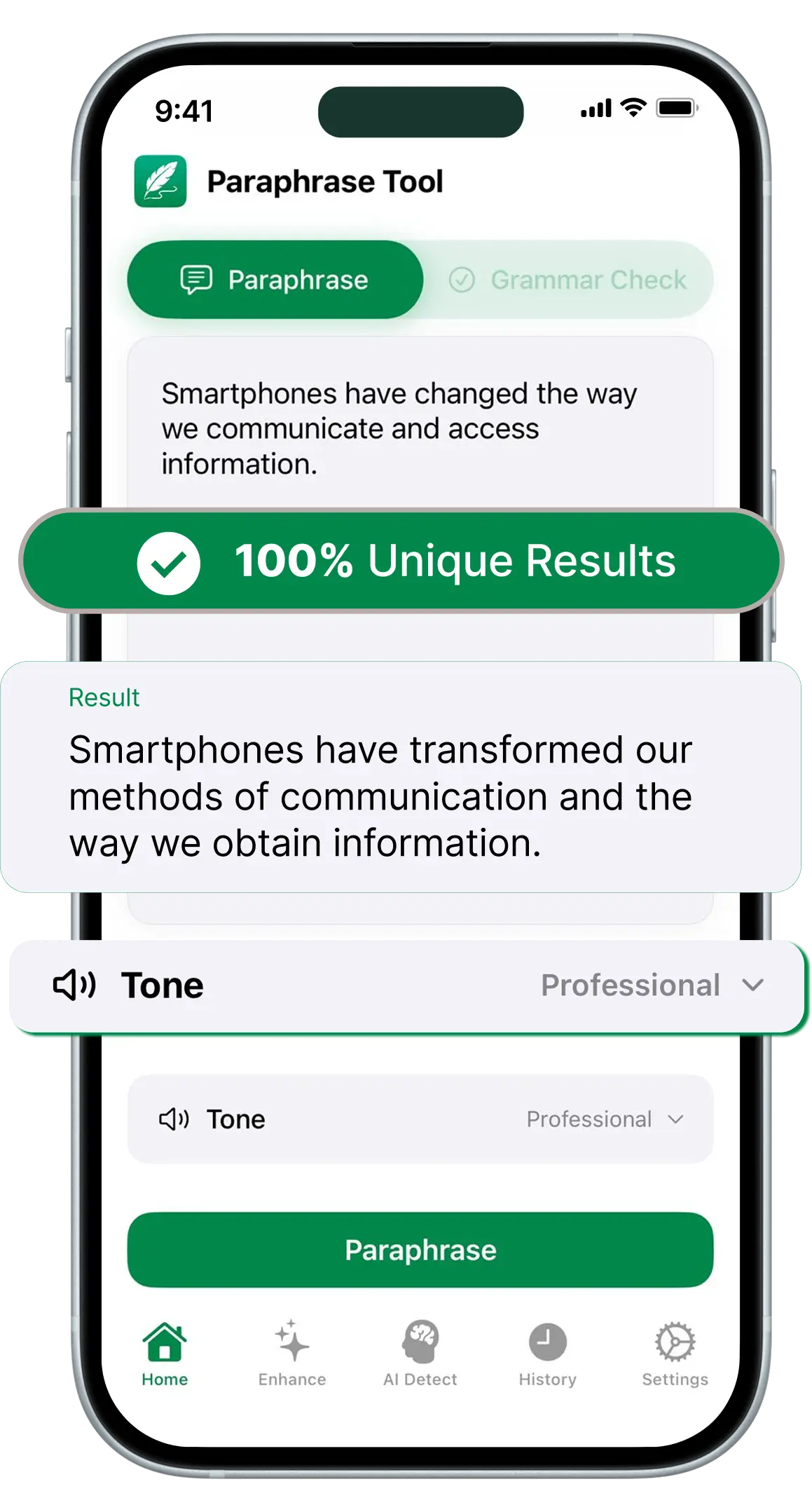 Advanced Paraphrase Tool